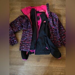 Girl’s North Face Shell and Jacket size 10/12